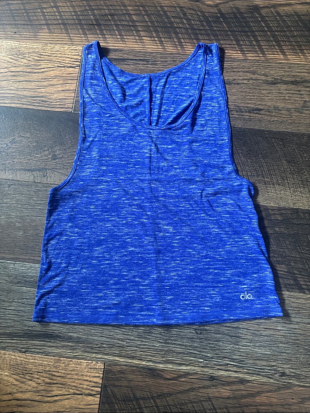 ALO Yoga Marina Tank Electric Blue Sleeveless Racer Back Tank Top Size S